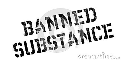 Banned Substance rubber stamp Vector Illustration