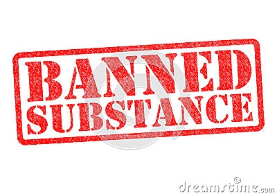 BANNED SUBSTANCE Stock Photo