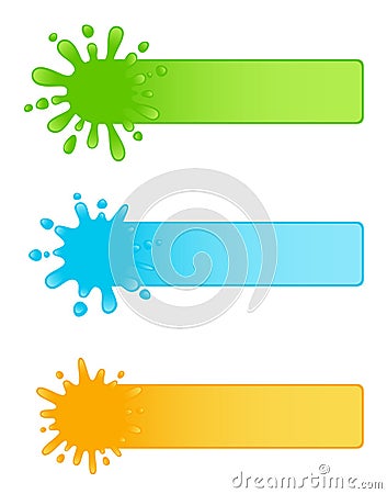 Banner blot Vector Illustration