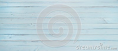 Blue Wood Background Banner Stock Photo