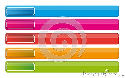 Banner buttons Stock Photo