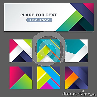 Banner design template material background Stock Photo