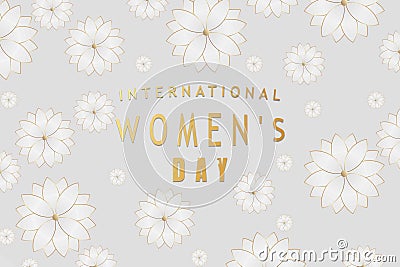 Banner for the International Womens Day Stock Photo