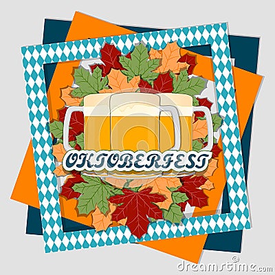 The banner Oktoberfest. Vector Illustration