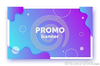 Banner for sale, offer, promotion, advertisement. Trendy vector background, flyer, poster, page, cover with abstract Vector Illustration