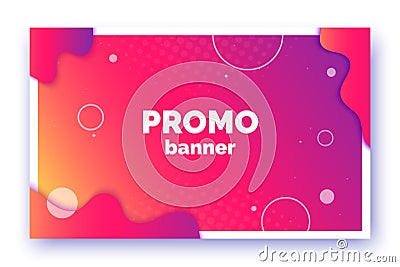 Banner for sale, offer, promotion, advertisement. Trendy vector background, flyer, poster, page, cover with abstract Vector Illustration