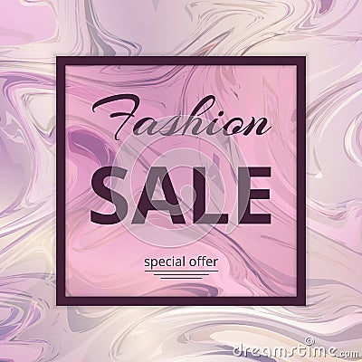 Banner template fashion sales Vector Illustration