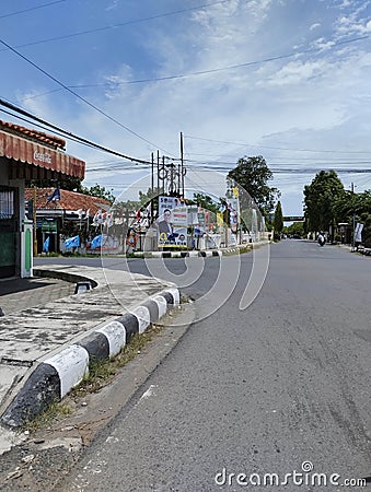 banners, flags and billboards from political parties in Indonesia Editorial Stock Photo