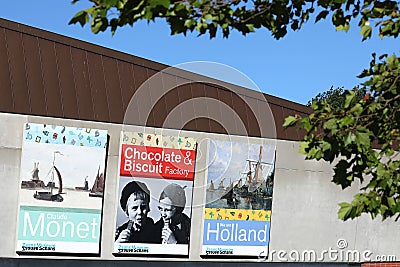 Banners in Holland Editorial Stock Photo