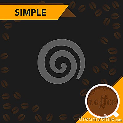 Banners menu coffee background Vector Illustration