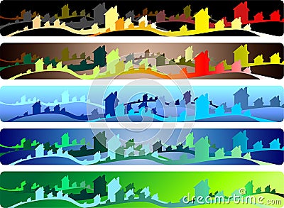 Banners set Stock Photo