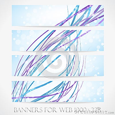Banners for web. (Vector collection12) Vector Illustration