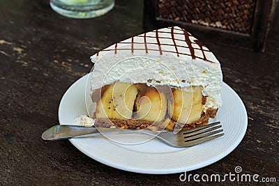 Banoffee cake Stock Photo