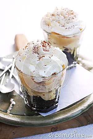 Banoffee oreo pie Stock Photo