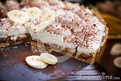 Banoffee pie Stock Photo