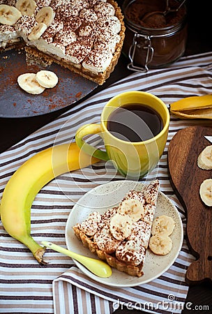 Banoffee pie Stock Photo