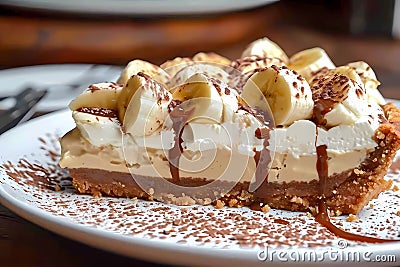 Banoffee Pie - Originating in England Stock Photo