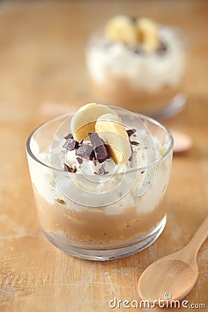 Banoffee pie. Stock Photo