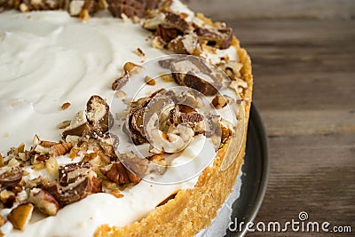 Banoffy pie on a dish. Stock Photo