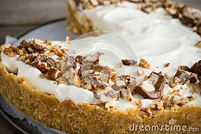 Banoffy pie on a dish. Stock Photo