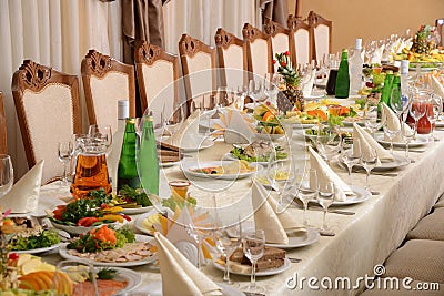 Banquet birthday Stock Photo