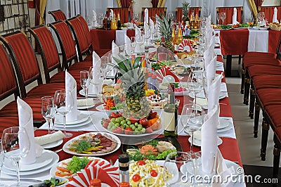 Banquet birthday Stock Photo