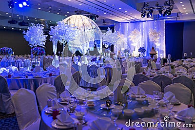 Banquet Hall Stock Photo