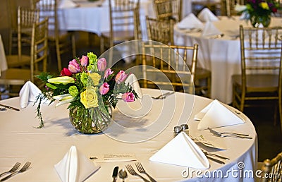 Banquet table Stock Photo