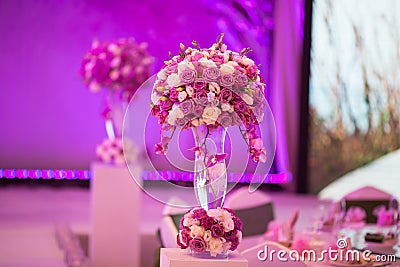 Banquet table Stock Photo