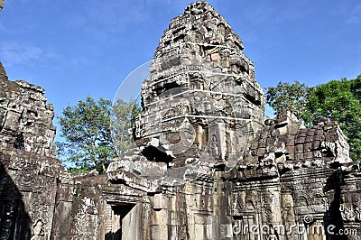 Banteay Kdei in Angkor Wat Stock Photo