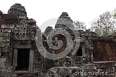 Banteay Kedi Temple in Angkor Stock Photo
