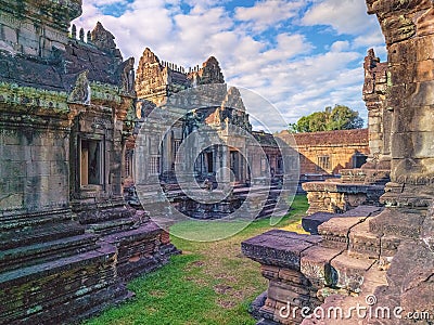 Banteay Samre temple at Angkor Thom, Siem Reap, Cambodia Stock Photo