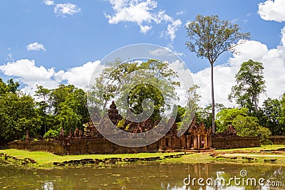 Banteay Srei Temple Stock Photo