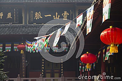 Baoguo temple in mount emei,china Editorial Stock Photo
