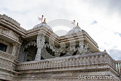 The BAPS Shri Swaminarayan Mandir in Etobicoke, Toronto, Ontario, Canada Stock Photo