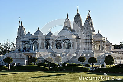 BAPS Swaminarayan Mandir in Houston, Texas Editorial Stock Photo