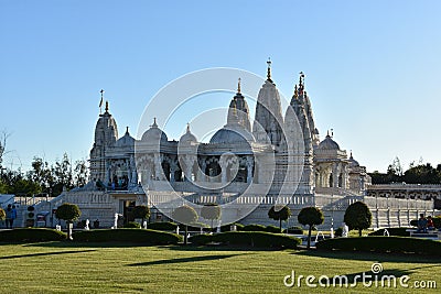 BAPS Swaminarayan Mandir in Houston, Texas Editorial Stock Photo