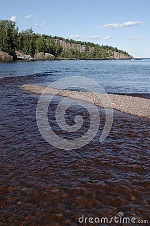 Baptism River Mouth Stock Photo