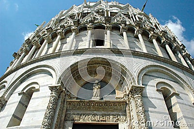 Baptistery detail - PISA Stock Photo