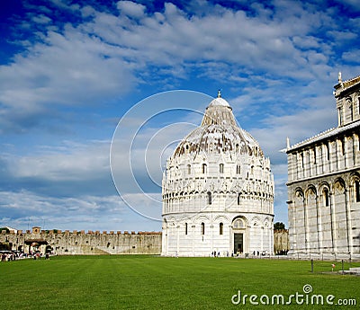 Baptistery in Pisa Stock Photo