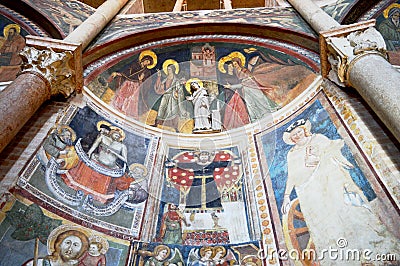 The Baptistry at Parma Cathedral, Italy Editorial Stock Photo