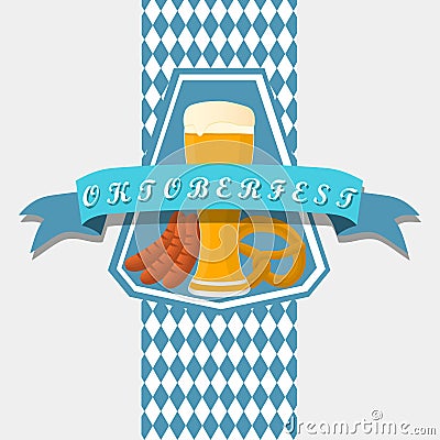 Bar banner Oktoberfest Vector Illustration