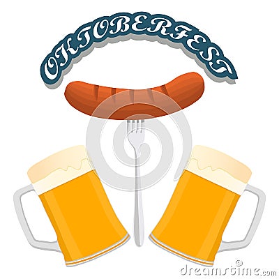 Bar banner Oktoberfest Vector Illustration