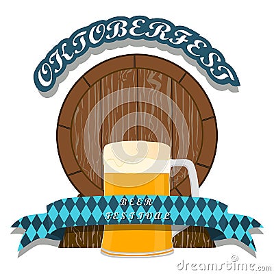 Bar banner Oktoberfest Vector Illustration