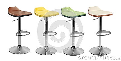 Bar chair isolated different angle Stock Photo