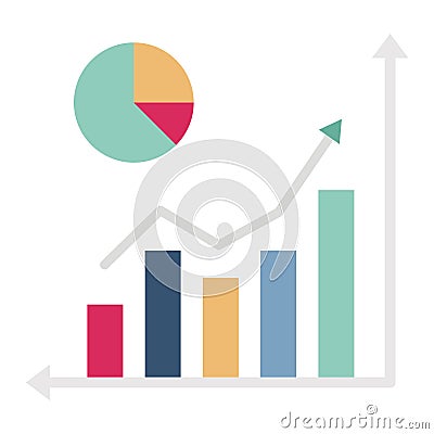 Bar Chart Glyph Style vector icon which can easily modify or edit Vector Illustration