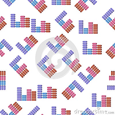 bar charticon in pattern style. One of Charts & Diagramms collection icon can be used for UI, UX Stock Photo