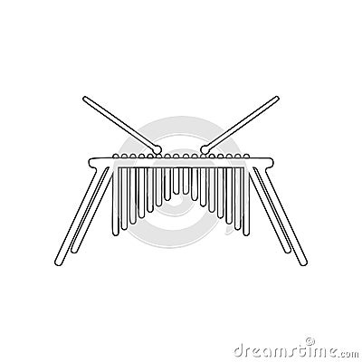 bar chimes icon. Element of zoo for mobile concept and web apps icon. Outline, thin line icon for website design and development, Stock Photo