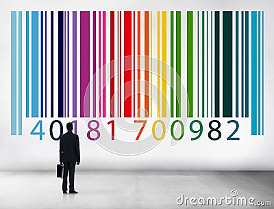 Bar Code Identity Marketing Data Encryption Concept Stock Photo