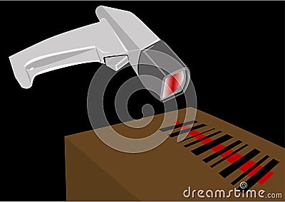 Bar Code Scanner Vector Illustration